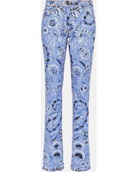 Etro - High-rise Printed Skinny Jeans - Lyst