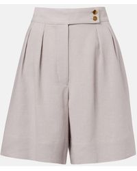 Loro Piana - Dorin Linen Crepe Bermuda Shorts - Lyst