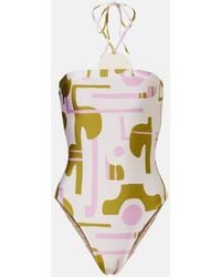 Adriana Degreas - Balearic Halterneck Swimsuit - Lyst