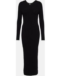 Totême - Ribbed-knit Wool-blend Maxi Dress - Lyst
