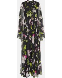 Erdem - Floral Silk Voile Gown - Lyst
