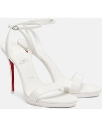 Christian Louboutin - Miss Z 120 Leather Sandals - Lyst