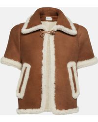 Magda Butrym - Shearling-lined Suede Jacket - Lyst