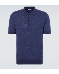 Etro - Cotton Polo Shirt - Lyst