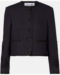 Veronica Beard - Giacca Cropped Latrell Con Ricamo - Lyst