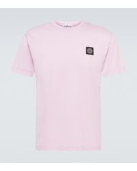 Stone Island T-Shirt aus Baumwolle - Pink