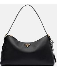 Prada - Schultertasche Aimee Large Aus Leder - Lyst