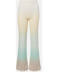 Missoni - Zigzag Cotton-Blend Flared Pants - Lyst