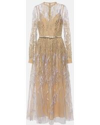 Elie Saab - Arboreal Midi Gown - Lyst