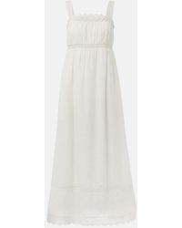Posse - Grace Lace-Trimmed Maxi Dress - Lyst