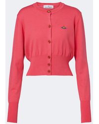 Vivienne Westwood - Bea Cropped Cotton And Cashmere Cardigan - Lyst