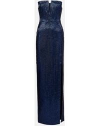 Roland Mouret - Embellished Strapless Crepe Gown - Lyst