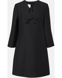Valentino - Crepe Couture Mini Dress - Lyst