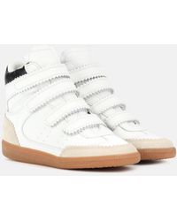 Isabel Marant - Bilsy Leather & Suede High-top Wedge Sneaker - Lyst