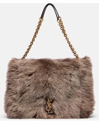 Saint Laurent - Jamie 4.3 Large Shearling Shoulder Bag - Lyst