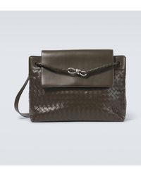 Bottega Veneta - Andiamo Large Leather Messenger Bag - Lyst