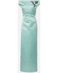 Erdem - Floral Off-Shoulder Duchesse Satin Gown - Lyst