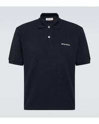 Miu Miu - Polohemd Aus Baumwoll-Pique - Lyst