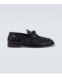 Bottega Veneta - Astaire Leather Loafers - Lyst