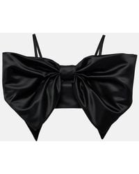 Nina Ricci - Duchess Bow-Detail Satin Bralette - Lyst