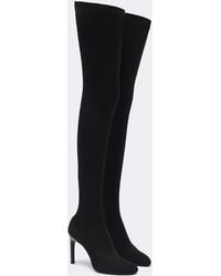Victoria Beckham - Harlow Jersey Over-The-Knee Boots - Lyst
