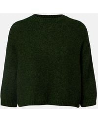 KHAITE - Sabina Cropped Cashmere Sweater - Lyst