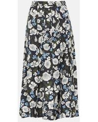 Veronica Beard - Jupe Midi Norris En Soie Melangee - Lyst