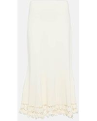Ulla Johnson - Gonna lunga Ayla in maglia a coste - Lyst