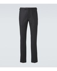 Thom Sweeney - Wool Flannel Slim Pants - Lyst