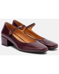 Tod's - Mary Jane Leather Pumps - Lyst