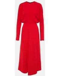 Victoria Beckham - Dolman Midi Dress - Lyst