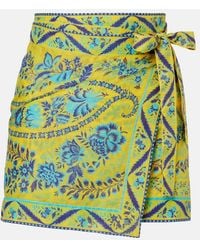 Etro - Floral Cotton Beach Cover-Up - Lyst