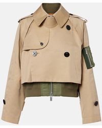 Sacai - Padded Cotton-Blend Bomber Jacket - Lyst