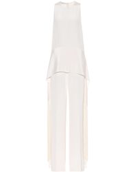 Stella McCartney Silk Jumpsuit - Natural