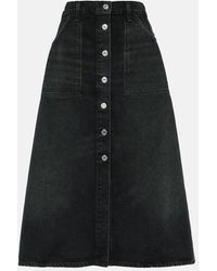 Citizens of Humanity - Denim Midi Skirt - Lyst