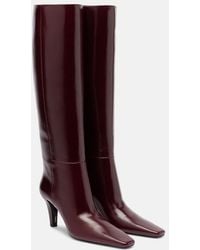 Saint Laurent - Jill 75 Leather Knee-High Boots - Lyst