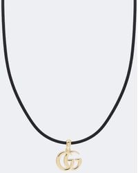 Gucci - Gg Marmont Pendant Necklace - Lyst