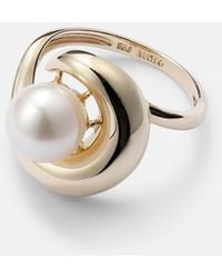 Mateo - Pearl Curl 14Kt Ring With Freshwater Pearl - Lyst