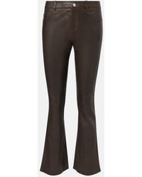 Stouls - Dean 22 Leather Flared Pants - Lyst