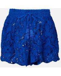 FARM Rio - Shorts En Encaje De Algodon Floral - Lyst