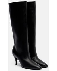 Herbert Levine - Silhouette Leather Knee-High Boots - Lyst