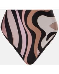 PUCCI - Marmo High-Rise Bikini Bottoms - Lyst