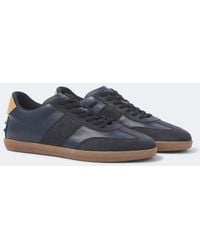 Tod's - Tabs Leather And Suede Sneakers - Lyst