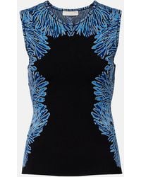 Ulla Johnson - Aylin Knitted Jacquard Tank Top - Lyst