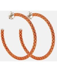 AMINA MUADDI - Cameron Large Hoop Earrings - Lyst