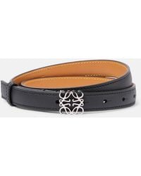 Loewe - Anagram Leather Belt - Lyst