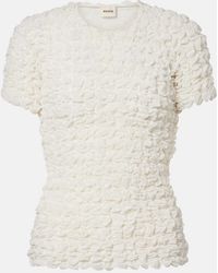 KHAITE - Polly Silk Chiffon Top - Lyst
