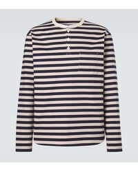 Junya Watanabe - Striped Cotton Jersey T-Shirt - Lyst