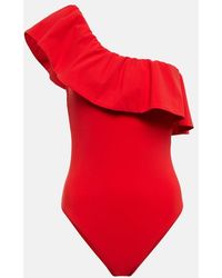 Karla Colletto - Ruffle-Trimmed One-Shoulder Swimsuit - Lyst