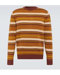 The Elder Statesman - Striped Cashmere Sweater - Lyst